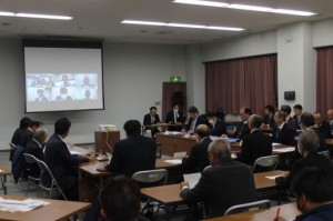 茂原市内で開かれた流域治水協議会